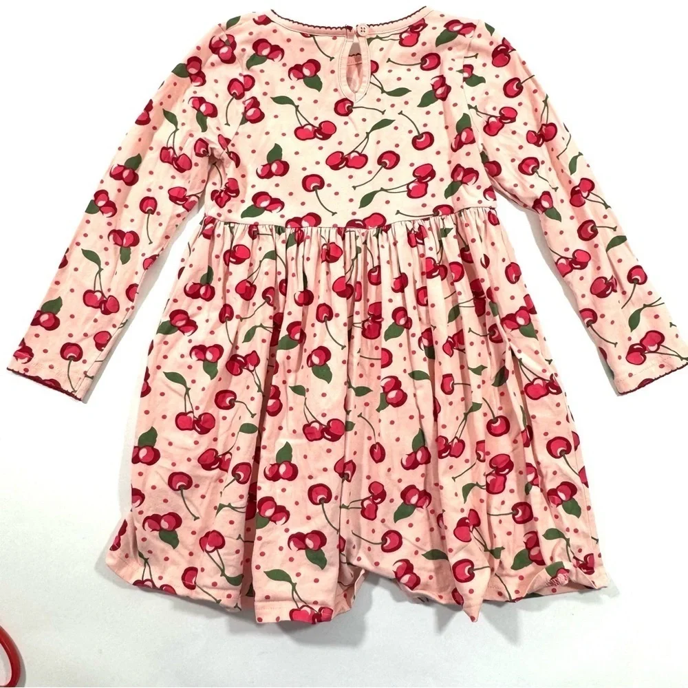 Rachel Riley Cherry Print Jersey Dress